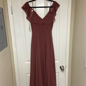 Terracotta Floor Length Dress